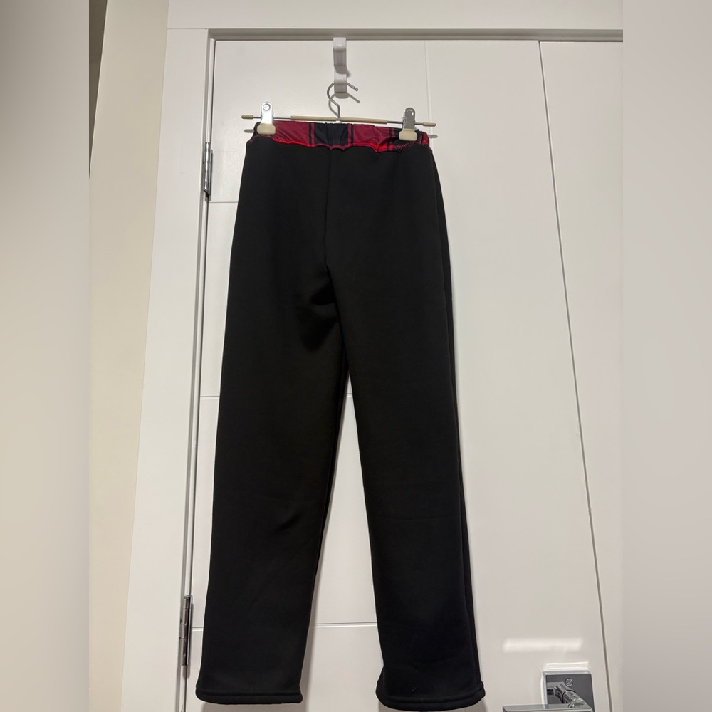 Amazon Women's Black Joggers with Red Waistband